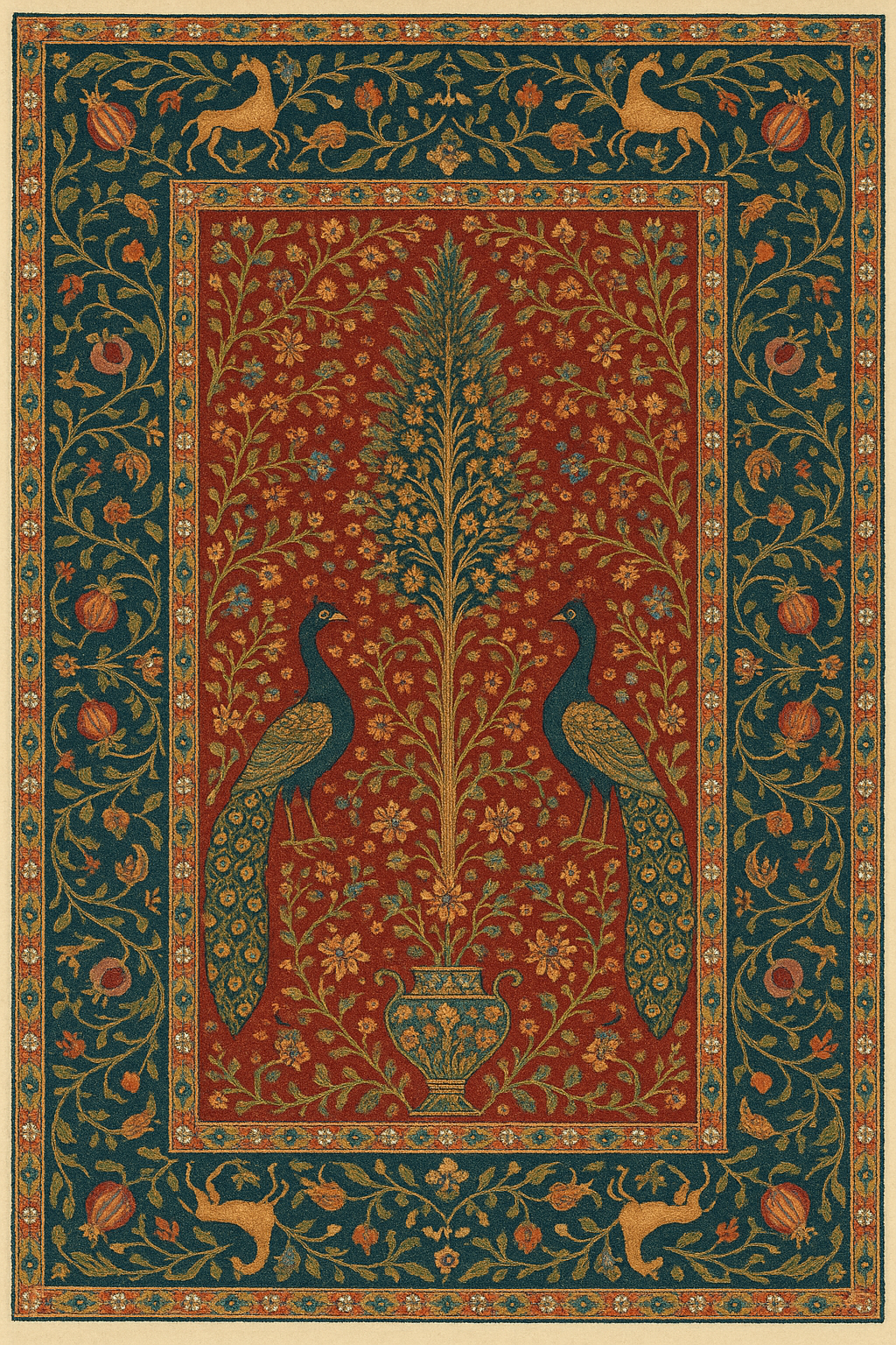 Hand knotted - Royal Garden Cascade Royal Garden Cascade - Image 1